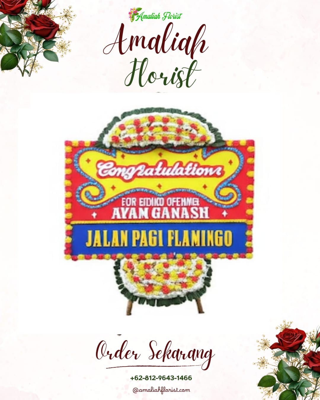 Sewa Papan Bunga Sajira